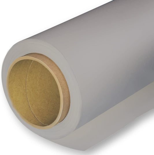 Seamless Photography Background Paper Roll, Grey Photo Paper Backdrop for Photography, Video and Streaming (107''x36' Pursuit Grey)