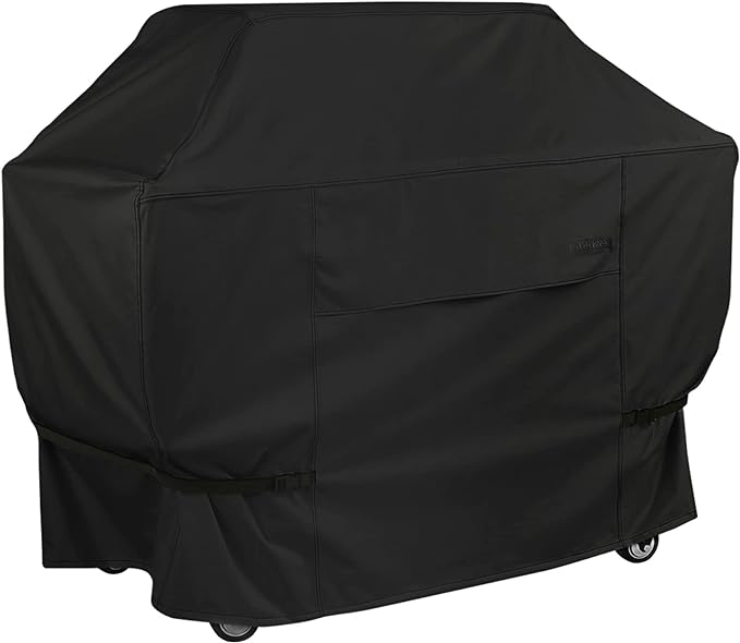 NettyPro Grill Cover Heavy Duty Waterproof 56 inch, Outdoor 2-3 Burners Gas BBQ Cover for Outside Weber, Char-Broil, Brinkmann, Nexgrill Barbecue, Black