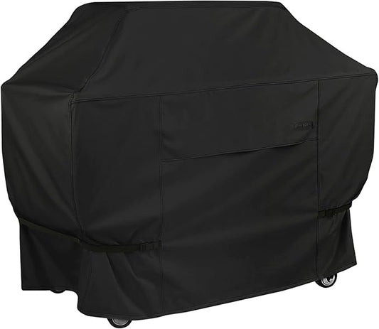 NettyPro Grill Cover for Outdoor Grill 64 inch, Waterproof Heavy Duty Gas BBQ Cover for Outside Weber, Char-Broil, Brinkmann, Jenn Air, Nexgrill 3-4 Burners Barbecue, Black