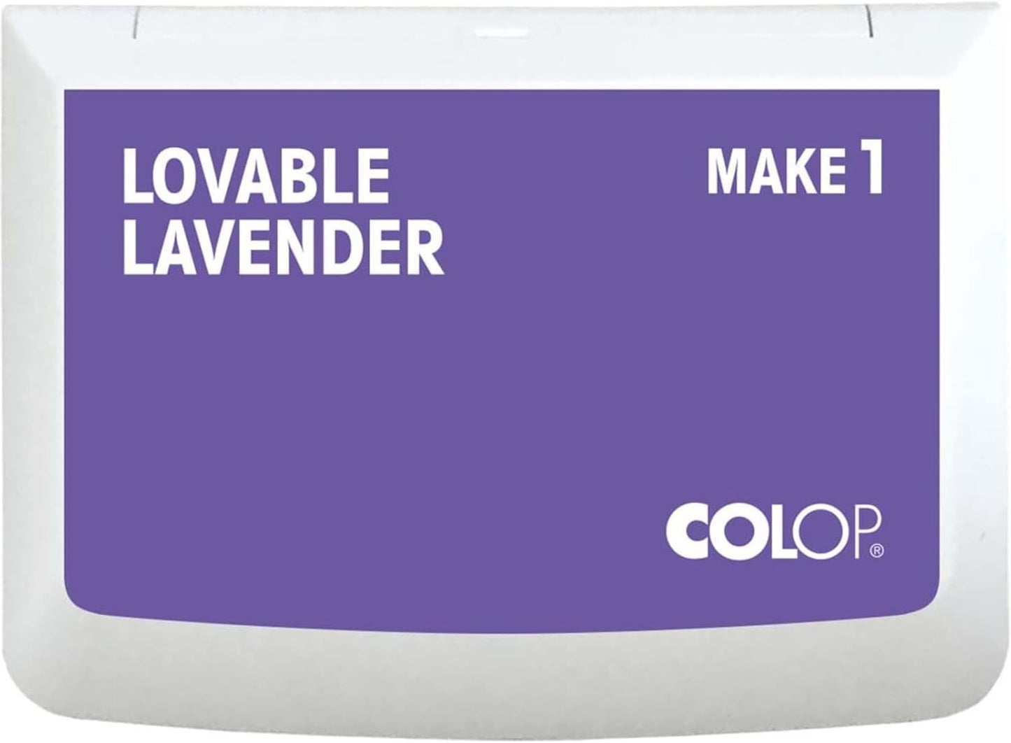 COLOP Make Series, Ink Stamp Pads, with Non-Toxic Premium Ink, Water-Based Acid-Free (Lovable Lavender, Make 1-1-15/16" x 3-1/2")