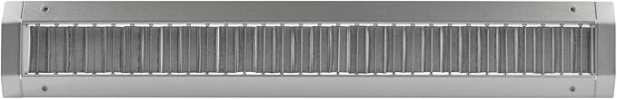 Repa Market 25" x 3" Inch Air Grille for Round Spiral Ducts - Adjustable Single Louvre Blade - Galvanized Ventilation Cover - Side Fit Round Surface Canal Ducting from 7" to 15.75" Inches
