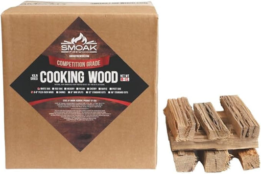 Smoak Firewood Cooking Wood Mini Splits - USDA Certified Kiln Dried (Red Oak, 5-6in Tiny Pizza Oven Wood) for Portable Pizza ovens (729 Cubic Inches)