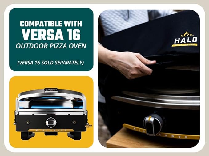 HALO Versa 16 Pizza Oven Cover | Premium quality | UV Rated | Custom fit | Heavy Duty Cover
