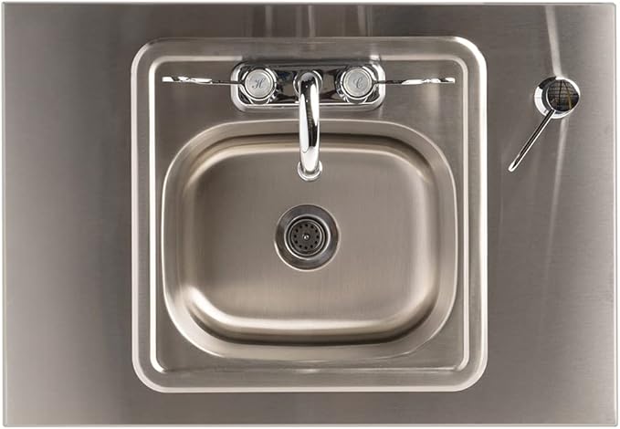 Ozark River Portable Sinks Lil Premier S1, Child Height Stainless Steel Self Contained Portable Sink with Hot Water for Kids, Hot Water Handwashing Station for Daycares & Classrooms