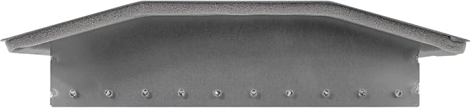 Repa Market 13" x 9" Inch Air Exhaust Grille for Round Ducts - 2 Adjustable Louvre Blades - Galvanized Air Supply Vent Cover - Side Fit Round Surface Canal Ducting from 19.68" to 35.43" Inches