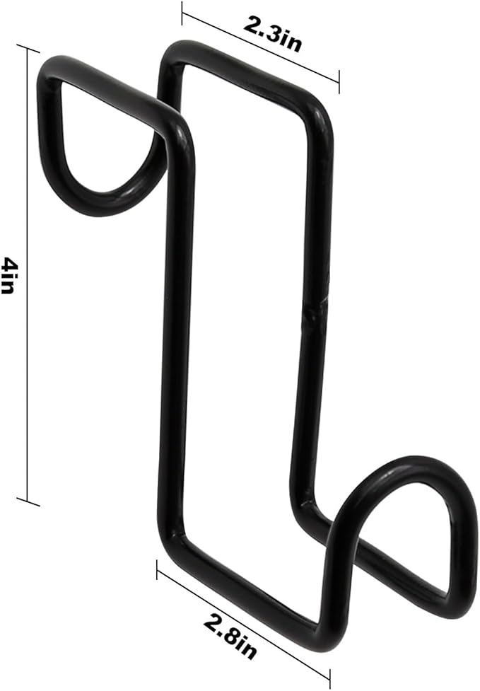 4 Inch Tack Hook Over Rail Bridle Hooks Heavy Duty Horse Water Bucke (2PCS)