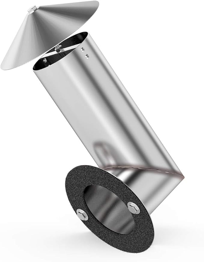 Stanbroil Pellet Grill Smoke Stack, Stainless Steel Chimney Replacement for Camp Chef, Pit Boss, Traeger and Other Pellet Grills Smokers