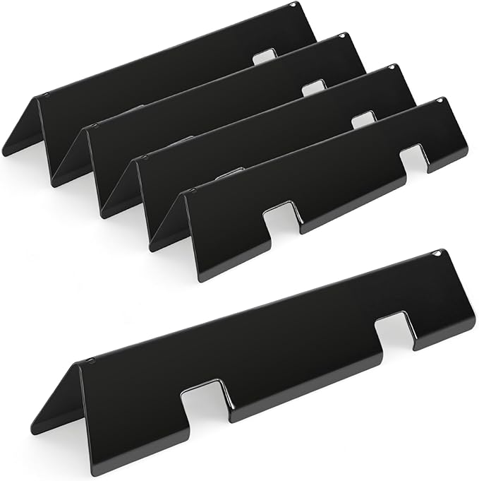 15.3 inch Flavorizer Bars for Weber Spirit I & II E310 E320 E330 S310 S320 S330 Gas Grills with Front Control Knobs, Replacement for Weber Spirit Grill Parts 7636, Porcelain Enameled Steel, 5 PCS