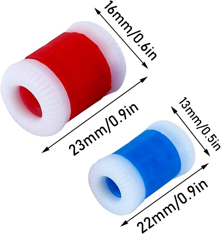 Booge 10 Pcs 2 Sizes Plastic Knit Counter Knitting Crochet Stitch Marker Row Counter for Recording The Number of Weaving Rows - 5 Large and 5 Small