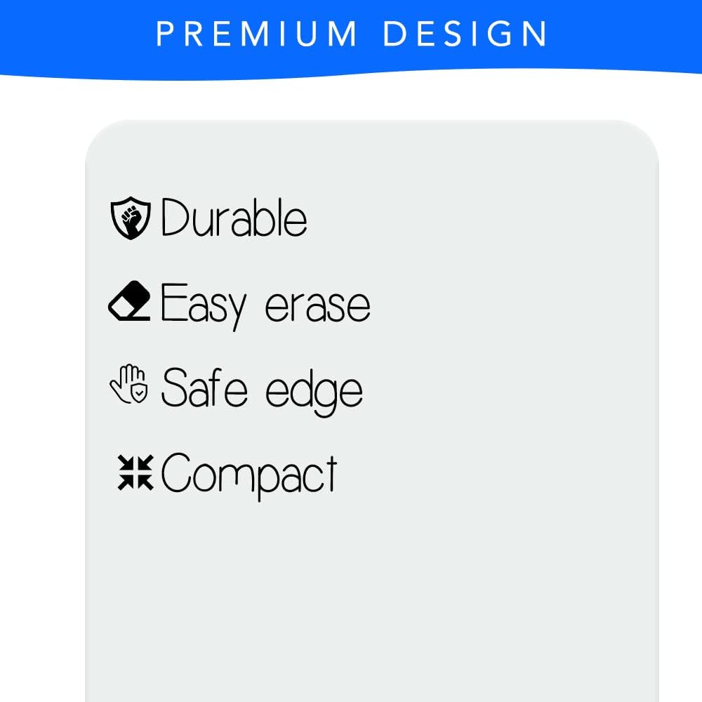 Small White Board, 9 x 12 Dry Erase Board, 2 Mini Double Sided Portable Whiteboards, Lapboard, Small Dry Erase Board for Kids, Office and Classroom
