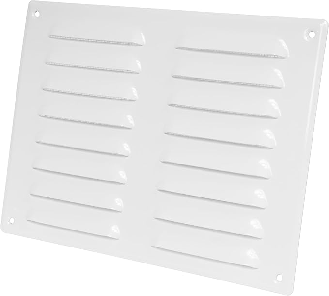 Repa Market 10" x 7.5" Inch (Outer Dimensions) White Air Vent Cover - Steel Return Air Grilles - for Ceiling and Sidewall - HVAC - with Protection Screen (10.23'' x 7.48'' Inch)