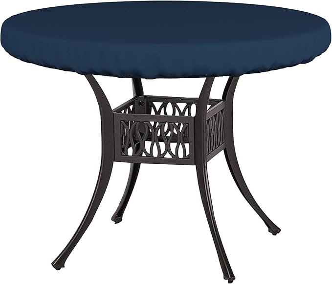 Covers & All Round Table Top Cover, 12 Oz Waterproof UV & Weather Resistant Patio Table Cover, Outdoor Table Cover for Patio Outdoor Furniture & Coffee Table (41" Dia x 4" H Inches, Blue)