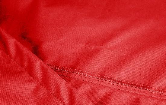 Eevelle Meridian Patio BBQ Grill Cover for Outdoor Grill - Marine Grade Fabric - Durable - Waterproof Covers - All-Weather Protection Barbeque Gas Grill Cover – (48" H x 64" W x 24" D, Red)