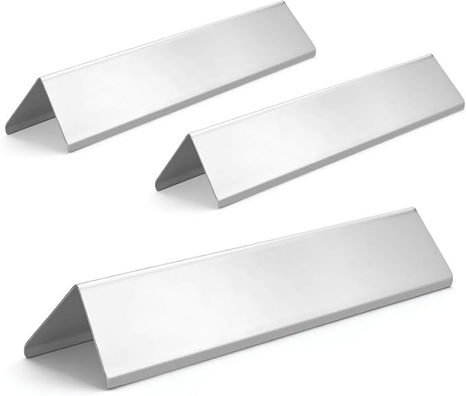 7635 15.3" Flavorizer Bars for Weber Spirit I & II 200, Spirit E210 S210 E220 S220 Gas Grill with Front-Mounted Control, for Weber Spirit Grill Parts, Stainless Steel, 3 PCS
