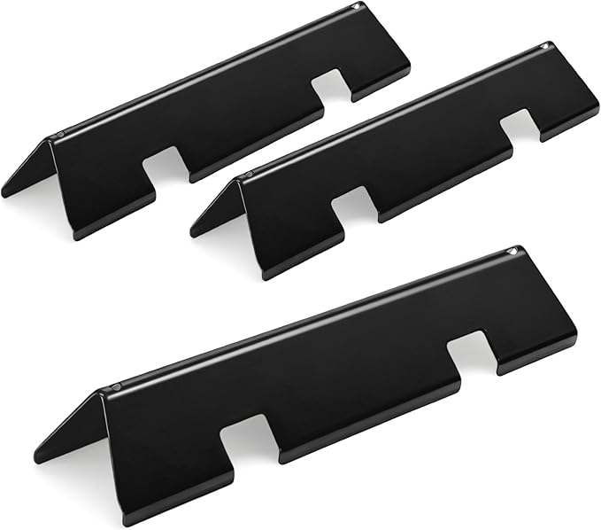 15.3 Inch Flavorizer Bars for Weber Spirit I & II 200 Gas Grills with Front-mounted Knobs, for Spirit E210 S210 E220 S220, Porcelain-enameled Steel, 3 PCS, for Weber Spirit Grill Parts 7635