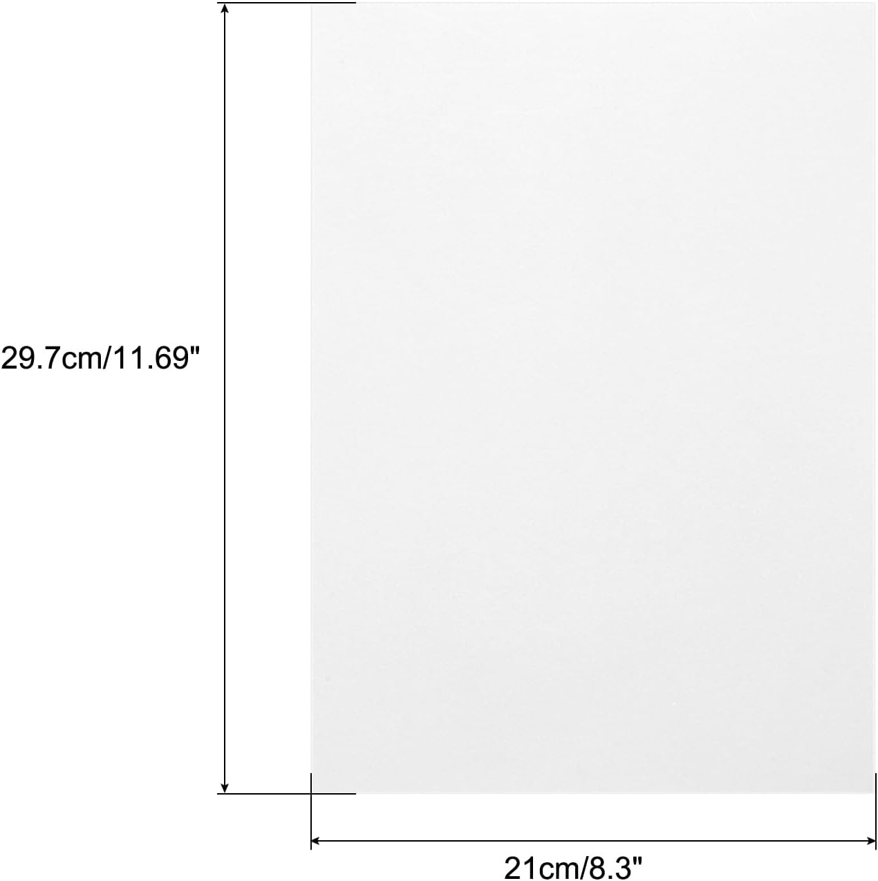 MECCANIXITY Colored Vellum Paper, 40 Sheet White Transparency 11.7 x 8.2 Printable Vellum Paper, Translucent Vellum Sheets for Printing Wedding Invitations, Ink Jet Laser Printer