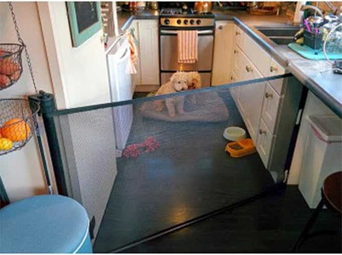 Retract-A-Gate 52" Black: The Original and only Made in USA Retractable Baby, Dog, & Cat Gate