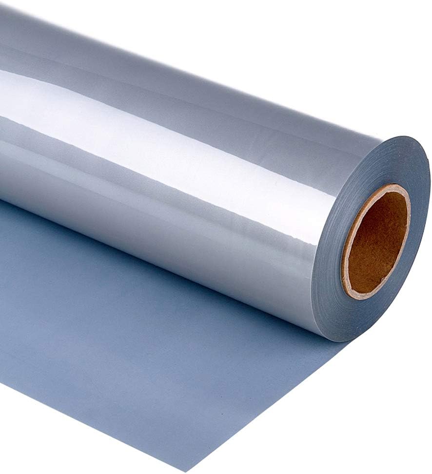 Heat Transfer Vinyl Roll for T-Shirts 12 Inch by 12 Feet No Adhesive Hot Peel- Guangyintong (Grey A11 )