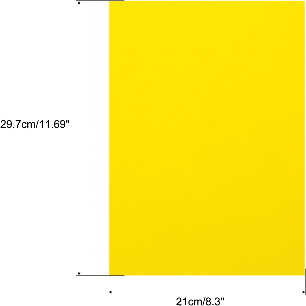 MECCANIXITY Colored Vellum Paper, 20 Sheet Lemon Yellow Transparency 11.7 x 8.2 Printable Vellum Paper, Translucent Vellum Sheets for Printing Wedding Invitations, Ink Jet Laser Printer