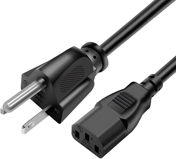 Pellet Smoker Grill Power Cord Kit Replacement Part Compatible with Traeger Ironwood 650 & 885, Pro Series 575 & 780, Timberline 1300 & 850, 6 Feet，Black