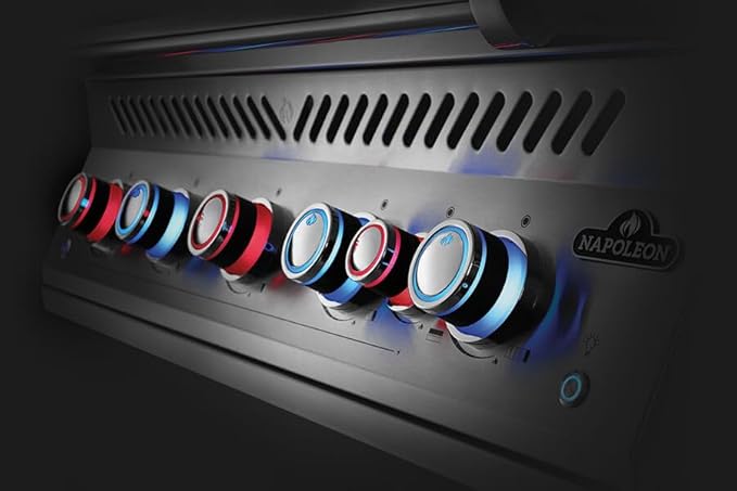 Napoleon Built-In 700 Series 38-inch Natural Gas Grill Head with Infrared Rear Burner - BIG38RBNSS-1-5 Main Burners, Infrared Rear Burner, Stainless Steel, Included Rotisserie Kit