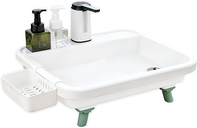 Portable Sink, Portable Hand Washing Station with Electronic Faucet, Easy Setup, Indoor and Outdoor Use, Ideal for Dishwashing, Camping Hygiene, Gardening and More