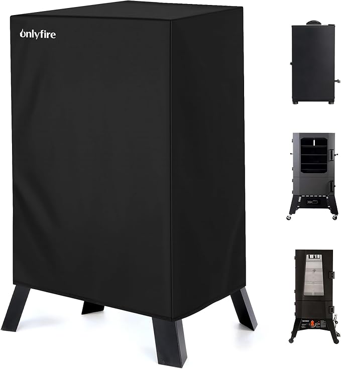 Onlyfire Grill Cover for Masterbuilt 40 Inch Propane Smoker, Heavy Duty Waterproof Replacement Cover, Black