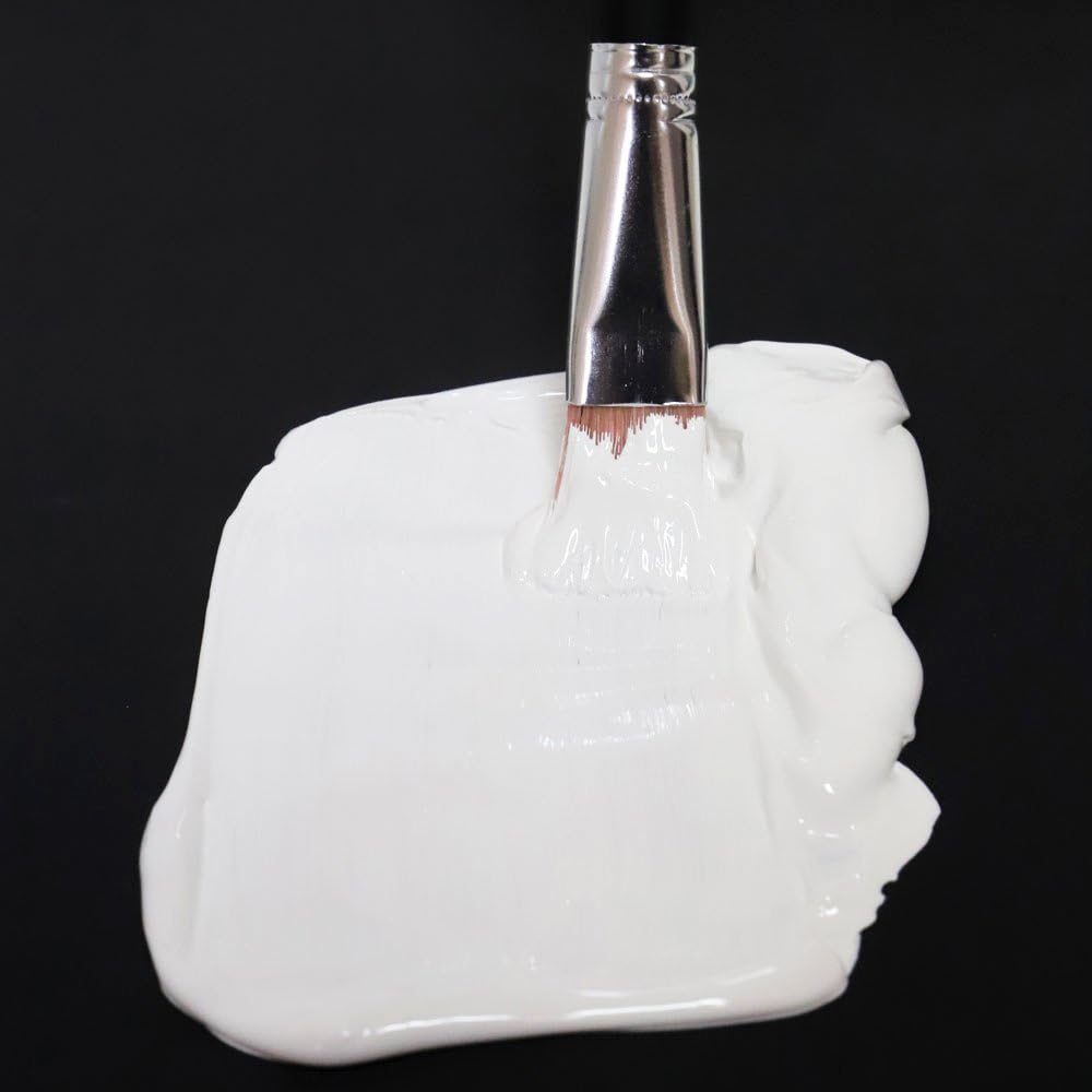 Mont Marte Discovery School Acrylic Paint, Titanium White, 1/2 Gallon (2 Liter).2 Pack Ideal for Students and Artists. Excellent Coverage and Fast Drying. Pump Lid Included.