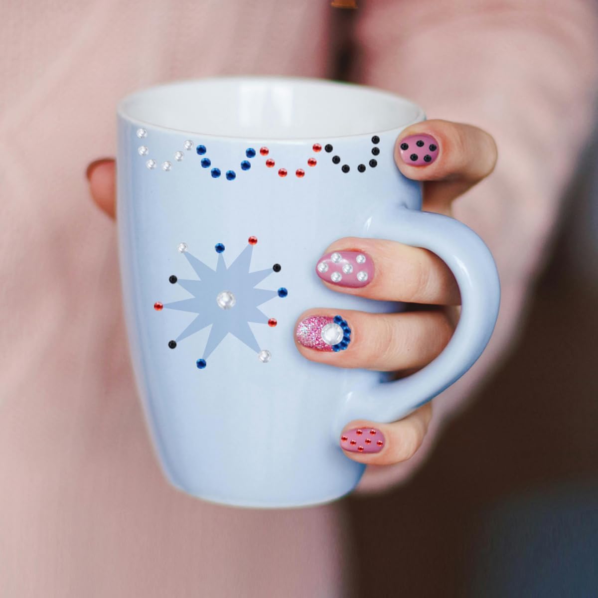 5 Sheets Self Adhesive Pearl Stickers, Flat Back Pearls Sticker, 4 Size Self Adhesive Rhinestone Gem Stickers for DIY Crafts Craft Card Decorations Nail Art Beauty Makeup (White)