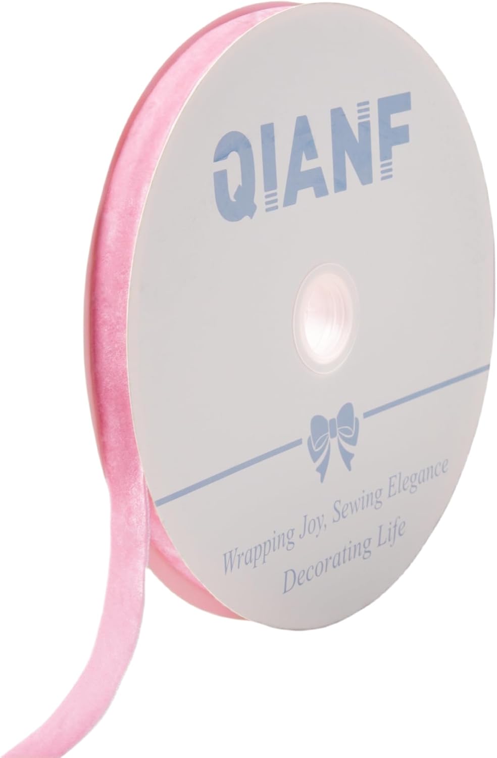 Vintage Pink Velvet Ribbon Christmas Ribbon for Gift Wrapping Crafts Christmas Tree Ornaments Garland Decorations, 5/8 Inch X 25Yd