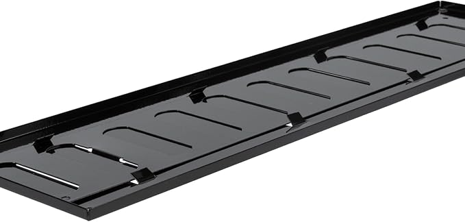 Vent Systems 16'' x 4'' Inch (Overall) Black Metal Air Vent Cover - Louvered Rectangular Return Grill with Built-in Protective Mesh Screen - HVAC Ventilation Grille for Kitchen, Bathroom, Home, Garage