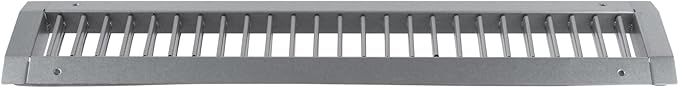 Repa Market 21" x 3" Inch Air Grille for Round Spiral Ducts - Adjustable Single Louvre Blade - Galvanized Ventilation Cover - Side Fit Round Surface Canal Ducting from 7" to 15.75" Inches
