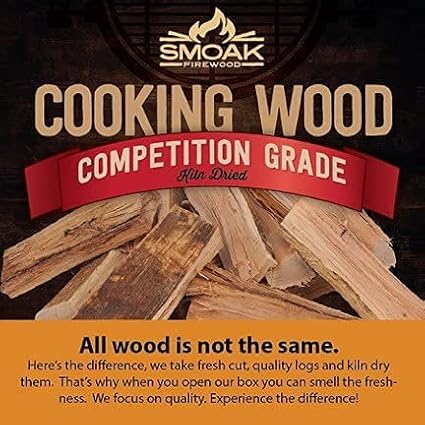 Smoak Firewood Cooking Wood Mini Splits - USDA Certified Kiln Dried (White Oak, 5-6in Tiny Pizza Oven Wood) for Portable Pizza ovens or MESA Solo Stove(729 Cubic Inches)