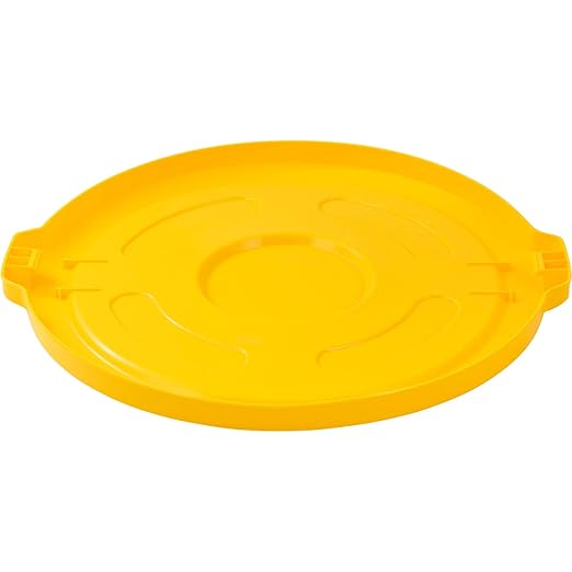 Global Industrial 55 Gallon Garbage Can Lid, Yellow