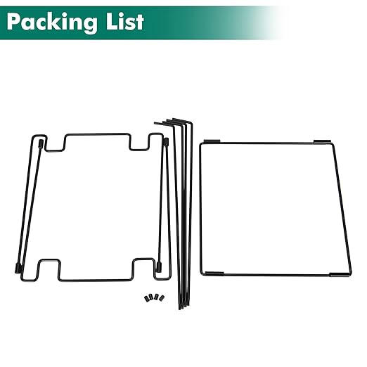 3. Reinforced Trash Bag Holder Metal Garden Waste Basket Stand for 30-45 Gallon Leaves & Recycling Foldable Yard Waste Bag Frame