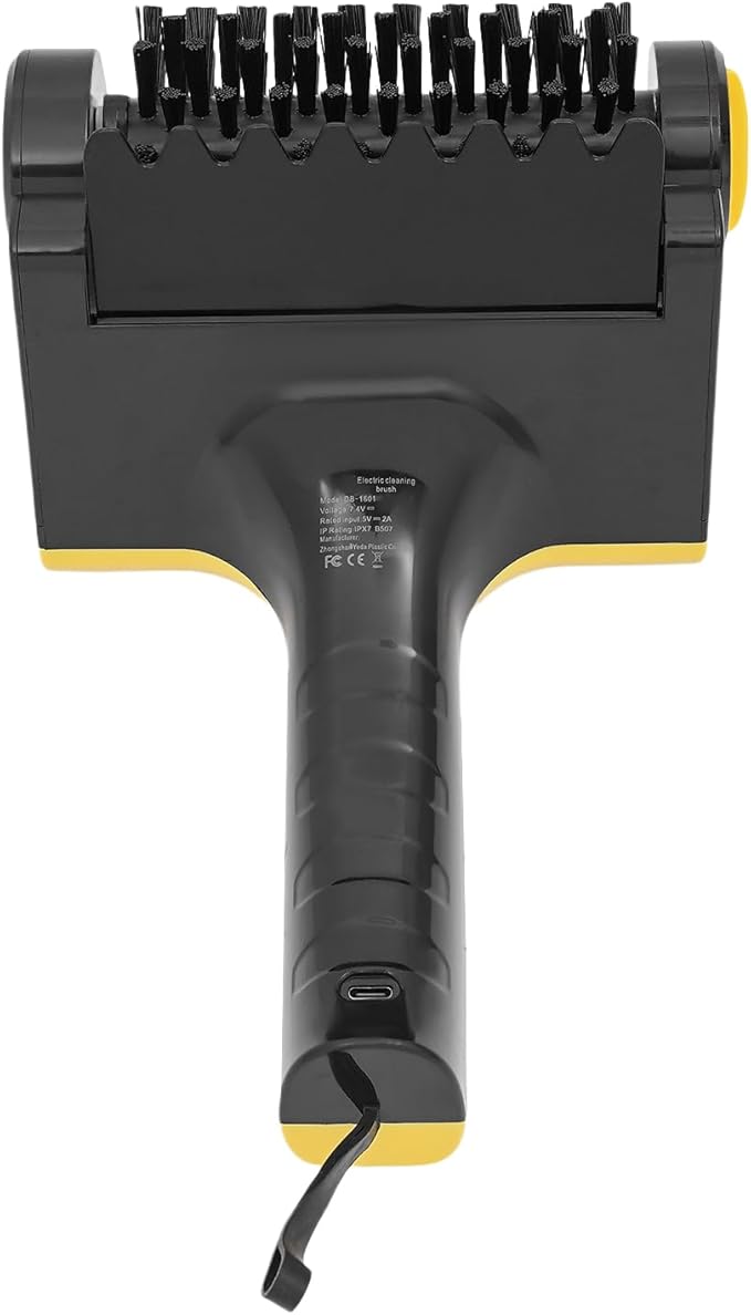 Cordless Electric Grill Cleaning Brush, Outdoor Grill Cleaner with Water Spray, Speed Adjustment Battery Operated Grill Brush, Power Grill Grate Cleaner for BBQ, Floors and Kitchen
