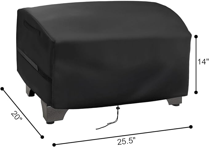 Tabletop Grill Cover for Cuisinart CPG-256 & CGG-306 Portable Electric Smoker, 8-in-1 Portable Wood Pellet Grill Cover for NXR 3 Burner Gas Grill, Waterproof Dustproof Cover for Grill Smoker