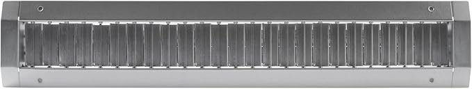 Repa Market 21" x 3" Inch Air Grille for Round Spiral Ducts - Adjustable Double Louvre Blade - Galvanized Ventilation Cover - Side Fit Round Surface Canal Ducting from 7" to 15.75" Inches
