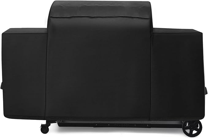 Outdoor Heavy Duty Waterproof Pellet Grill Cover for Traeger Woodridge Pro Grill Woodridge Elite Grill,Grill Cover for Traeger Grills BAC776 Full-Length All Weather Grill Cover Accessory,Black