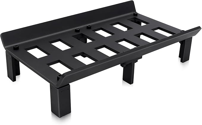 STBoo Fireplace Grate 17inch - Wood Stove Grates Heavy Duty | Fireplace Log Holder | Firewood Log Burning Wrought Iron Rack | Fire Pit Tray for Indoor Chimney Hearth & Outdoor Kindling Tool