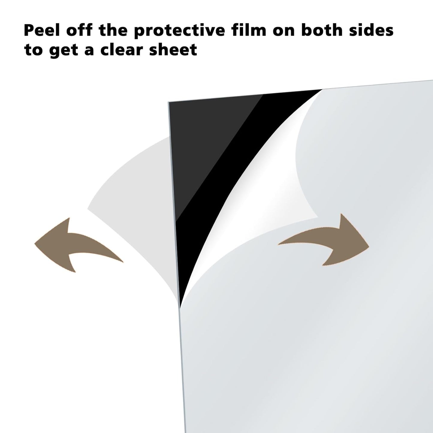 Egofine 8.5" x 11" Black Plexiglass Sheets 6 Pack 0.04 Inch Cast Acrylic Sheet Thick for DIY Craft Projects, Painting, Photography, Sign, Display Stand, Home Decor, Easy to Cut