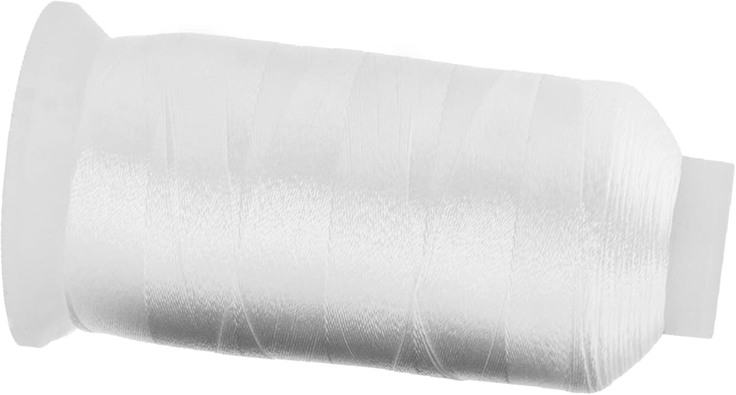 Mandala Crafts Heavy Duty Thread - 6000 Yds Tex 70 Polyester - Black and White