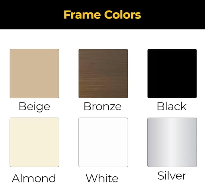 Custom Solar Screens for Windows Exterior 95% Shade - Pre-Framed Solar Window Screen Mesh - Home Improvement for Reduced Glare & Heat - UV Blocker Fabric - Fully-Assembled & Ready to Install