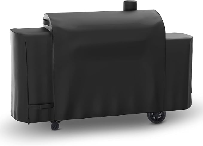 Hisencn Grill Cover for Pit Boss Pro Series Triple-Function Combo Grill PB1100PSC2, PB1100PSC1, Heavy-Duty Pellet Grill Smoker Cover for Pit Boss Sportman 1230 Pellet/Gas Combo Grill, Black, PB 67364