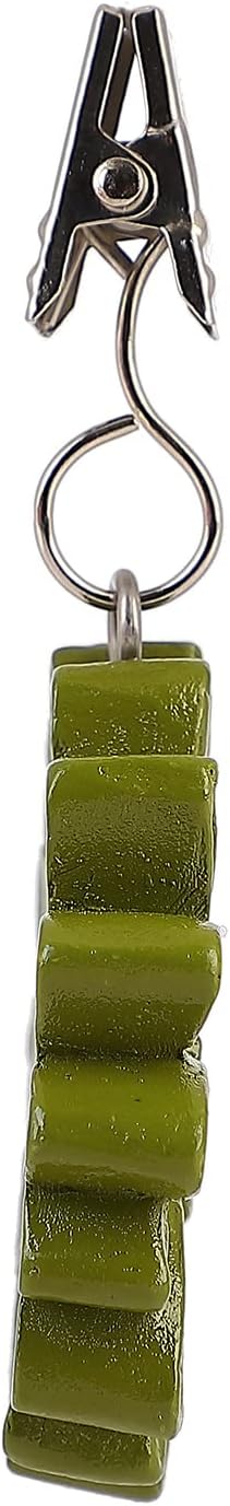 TwoFish Home Set of 4 Green Sunflower Resin Tablecloth Weights Clips Green Sunflower Handicraft Tablecloth Clamps Pack of 4