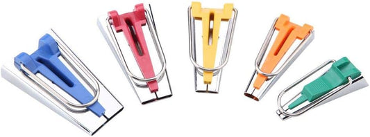 5pcs Bias Tape Makers Set Fabric Tape Maker Tool Set DIY Sewing Quilting Bias Binding Maker 6MM/9MM/12MM/18MM/25MM