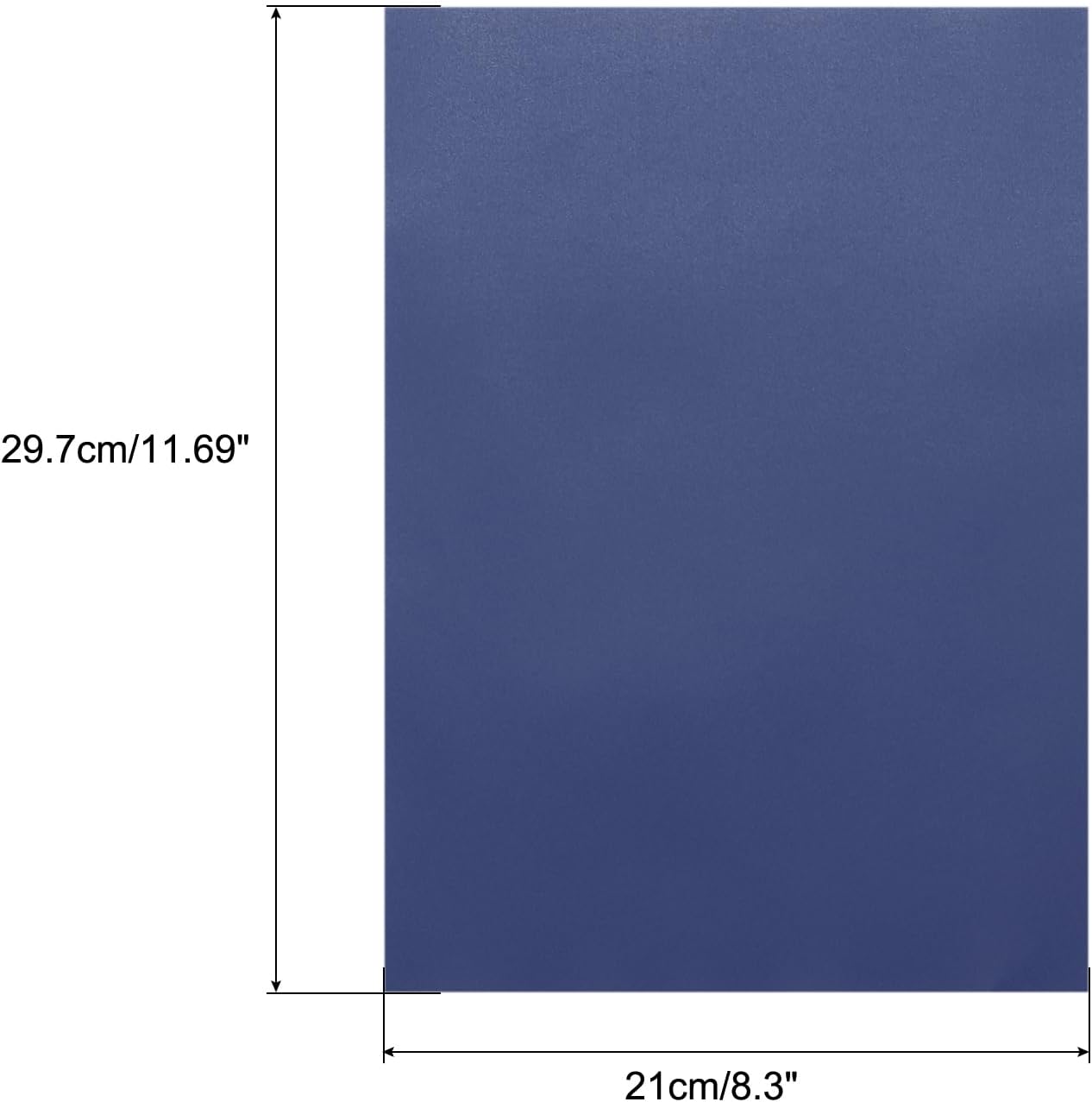MECCANIXITY Colored Vellum Paper, 20 Sheet Deep Blue Transparency 11.7 x 8.2 Printable Vellum Paper, Translucent Vellum Sheets for Printing Wedding Invitations, Ink Jet Laser Printer