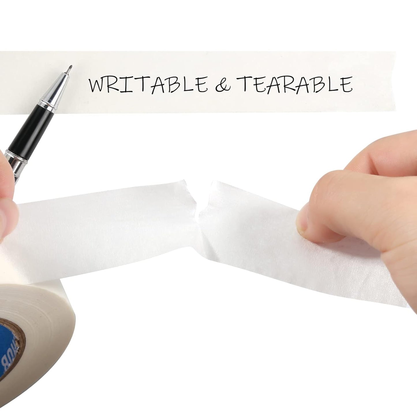 White Painters Tape,1" x 60 Yards x 5 Rolls (300 Yards Total) - Medium Adhesive Masking Tape for Painting,Labeling,DIY Crafting,Decoration and School Projects