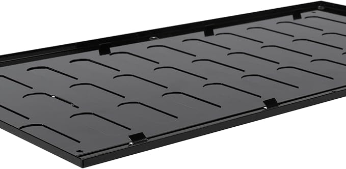 Vent Systems 16" x 8" Inch Metal Air Return Vent Cover - Black Adjustable Return Air Grill - Open/Close Air Supply Intake Vents for Home Wall and Ceiling - HVAC Wall Grille for Indoor and Outdoor Use