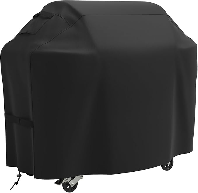 Grill Cover, BBQ Grill Covers for Outside 60 inch with Adjustable Straps, Waterproof & Weatherproof Protection, Heavy Duty Oxford Fabric for Weber, Genesis, Charbroil, etc